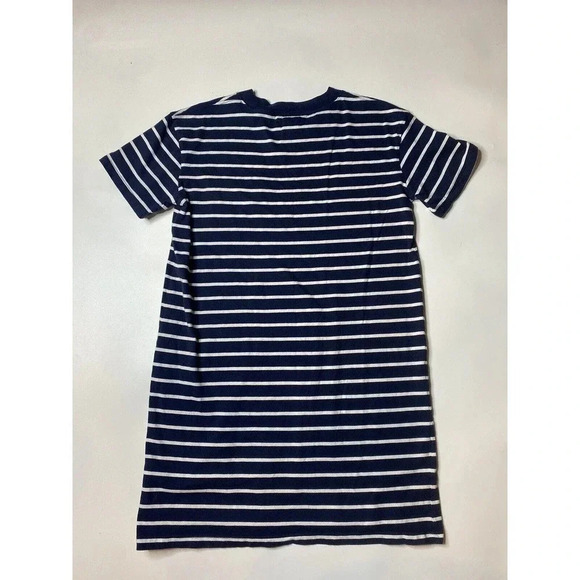 Madewell Blue Tina Striped T-Shirt Dress Sz S Small Nautical Summer Style M2241 - Picture 6 of 6